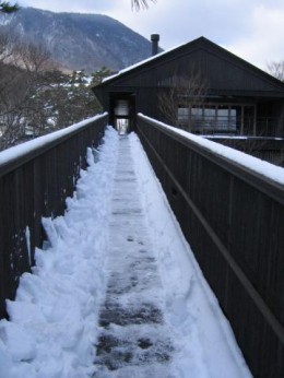 スロープの除雪