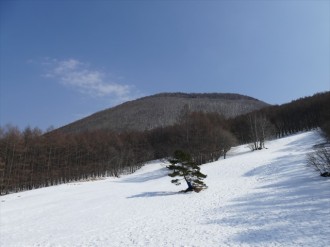 丸い形をした村上山